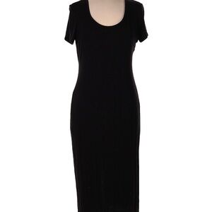 Rachel Zoe Ribbed Shortsleeve Midi Dress